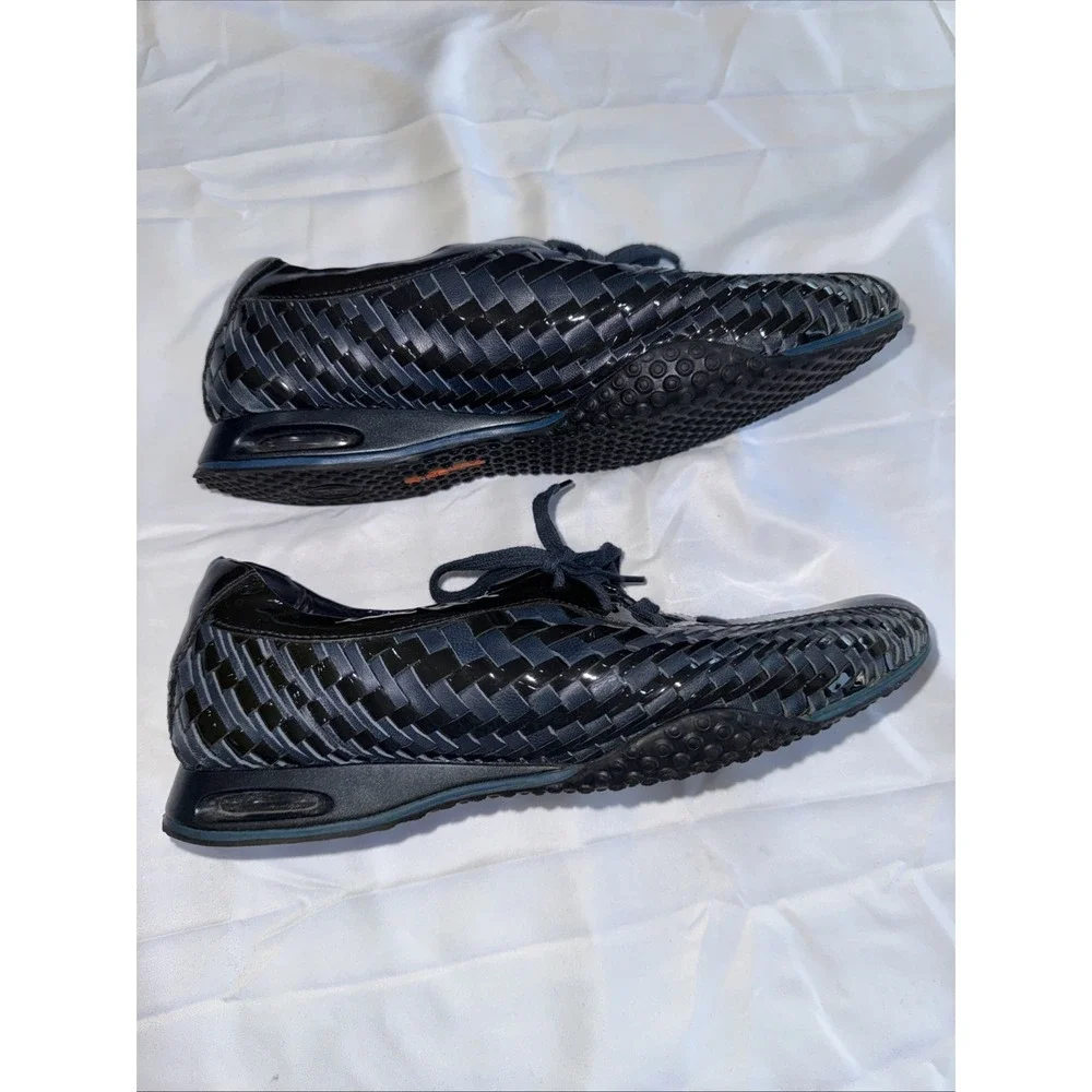 Cole Haan NikeAir Bria Women's 9.5 B Patent Leather Woven Oxford Lace Sneakers
